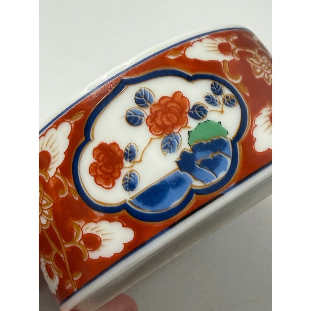 Vintage Takahashi Trinket Box Imari Porcelain Japan - Picture 5 of 11